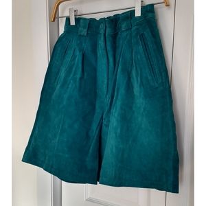 Vintage Leather Women's High Waisted Shorts XS